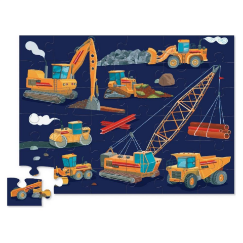 Crocodile Creek Dekoratif Puzzle Construction Zone 36 Parçalı Yapboz