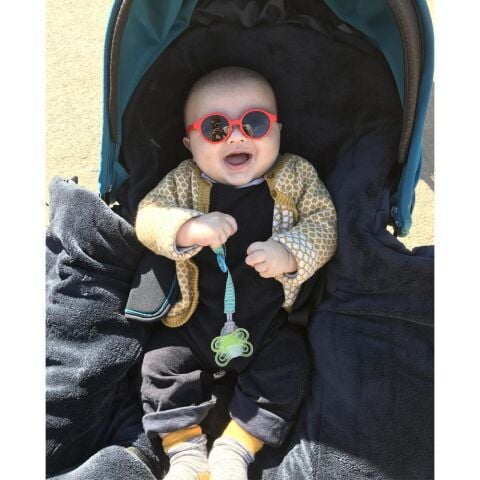 Izipizi SunBaby Bebek Güneş Gözlüğü - 0-9 Ay / Kırmızı