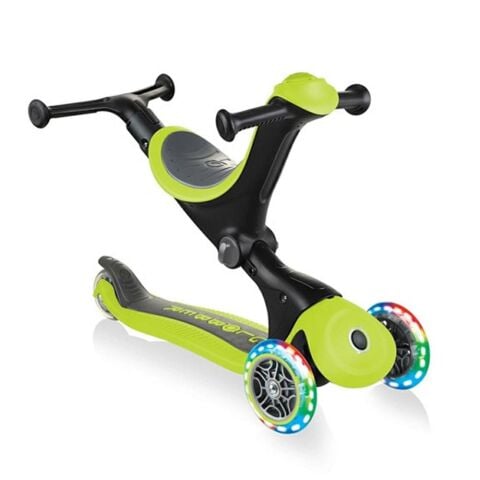 Globber Go Up Deluxe Işıklı Teker Scooter-Yeşil