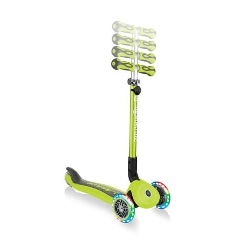 Globber Go Up Deluxe Işıklı Teker Scooter-Yeşil