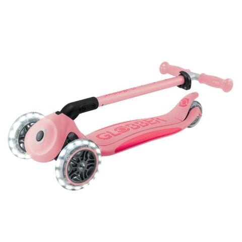 Globber Elite Deluxe Işıklı Scooter - Pastel Pembe