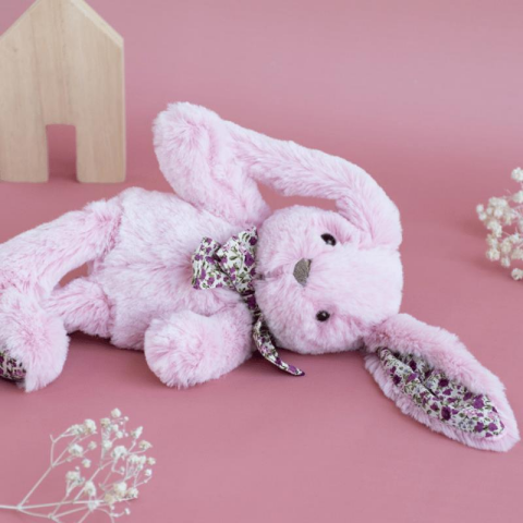 Doudou Pembe Tavşan 25 cm