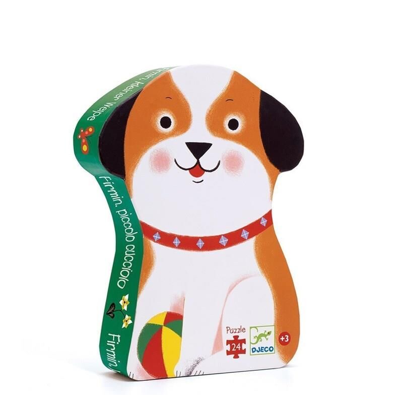 Djeco Dekoratif Puzzle 24 Parçalı Yapboz / Firmin Little Puppy