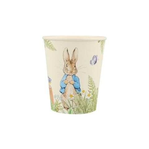 Meri Meri - Peter Rabbit In The Garden Cups - Peter Rabbit Bahçede Bardaklar - 8'Li