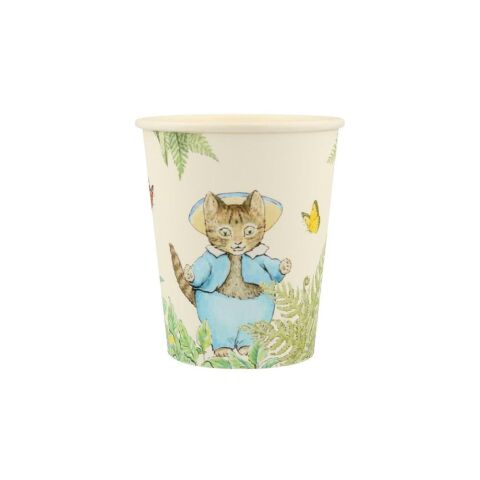 Meri Meri - Peter Rabbit In The Garden Cups - Peter Rabbit Bahçede Bardaklar - 8'Li