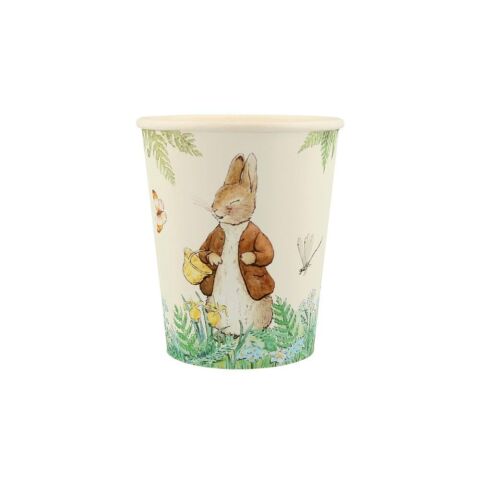 Meri Meri - Peter Rabbit In The Garden Cups - Peter Rabbit Bahçede Bardaklar - 8'Li