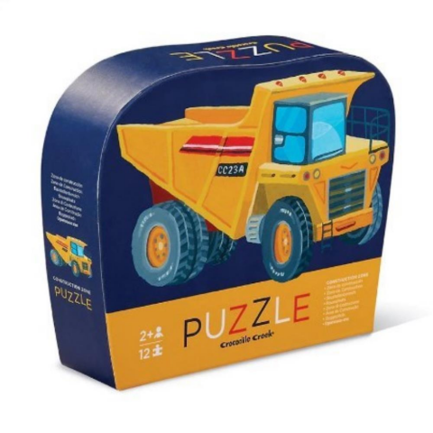 Crocodile Creek Mini Puzzle Construction Zone 12 Parçalı Yapboz
