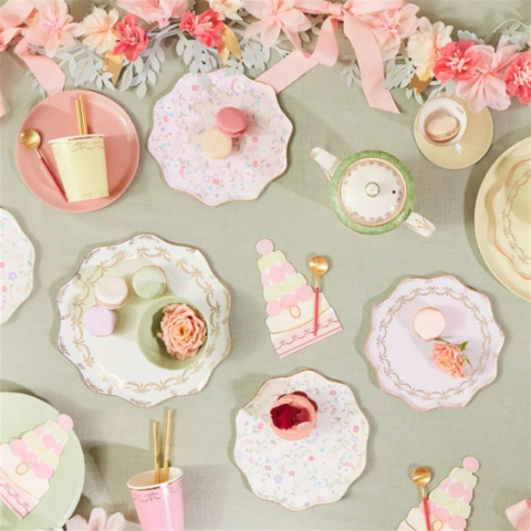 Meri Meri - Ladurée Paris Macaron Pyramid Napkins - Ladurée Paris Makaron Piramit Peçeteler - 16'Lı