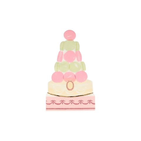 Meri Meri - Ladurée Paris Macaron Pyramid Napkins - Ladurée Paris Makaron Piramit Peçeteler - 16'lı