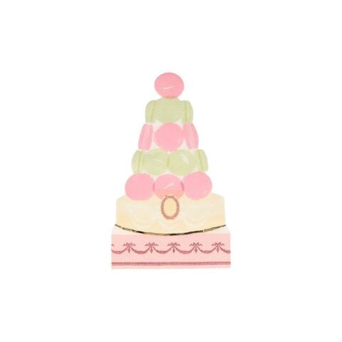 Meri Meri - Ladurée Paris Macaron Pyramid Napkins - Ladurée Paris Makaron Piramit Peçeteler - 16'lı