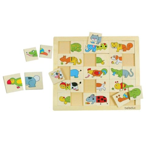 Beleduc Karıştır Eşleştir Hayvanlar (30 Ahşap Parça)