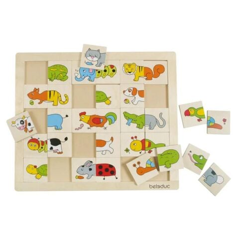 Beleduc Karıştır Eşleştir Hayvanlar (30 Ahşap Parça)