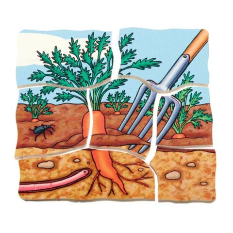 Beleduc Oluşum Ahşap Puzzle – Havuç (30 Parçalı Ahşap Yapboz)