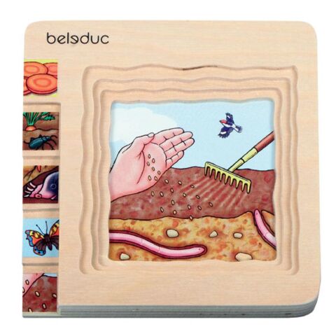 Beleduc Oluşum Ahşap Puzzle – Havuç (30 Parçalı Ahşap Yapboz)