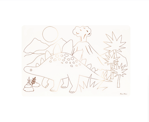 Meri Meri - Dinosaurs Colouring Placemats - Dinozorlar Boyama Amerikan Servisleri (X8)