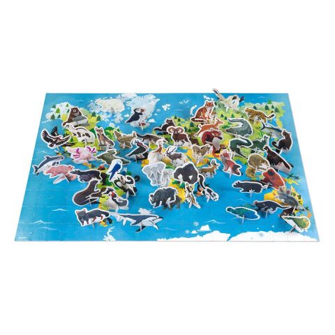 Janod 200 Parça Figürlü Puzzle Hayvanlar