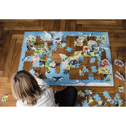 Janod 200 Parça Figürlü Puzzle Hayvanlar