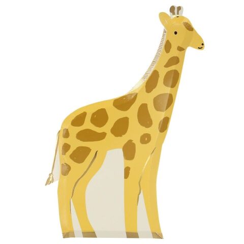 Meri Meri - Giraffe Plates - Zürafa Tabaklar - 8'Li