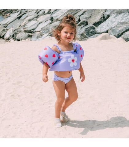 Swim Essentials Flower Hearts Puddle Jumper Kolluklu Yüzme Yeleği 2-6 Yaş