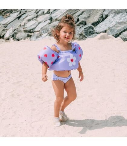 Swim Essentials Flower Hearts Puddle Jumper Kolluklu Yüzme Yeleği 2-6 Yaş