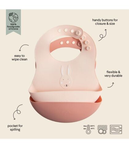 Trixie Mrs. Rabbit - Silikon Mama Önlüğü
