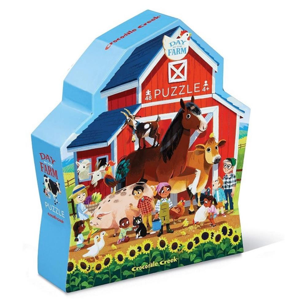 Crocodile Creek Dekoratif Puzzle Çiftlik 48 Parçalı Yapboz