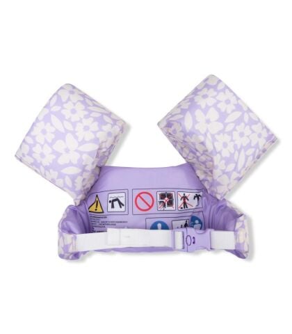 Swim Essentials Purple Flowers Puddle Jumper Kolluklu Yüzme Yeleği 2-6 Yaş