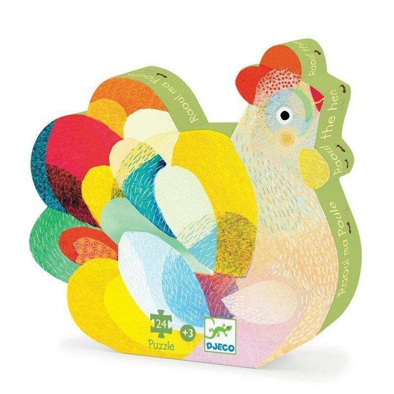 Djeco Dekoratif Puzzle 24 Parça / Raoul The Hen