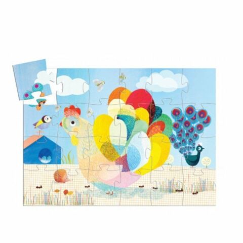 Djeco Dekoratif Puzzle 24 Parça / Raoul The Hen