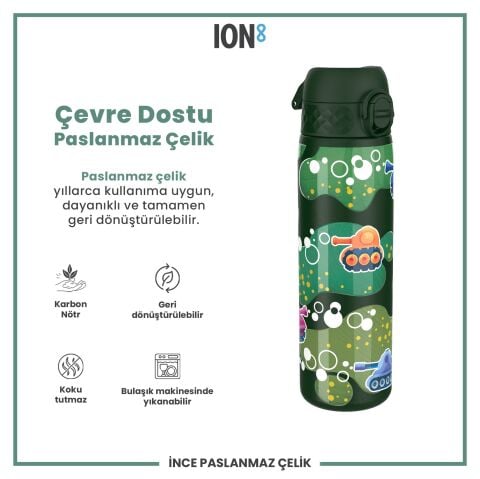 Ion8 - Paslanmaz Çelik İnce Suluk - Tanklar - 600 ml - Sızdırmaz