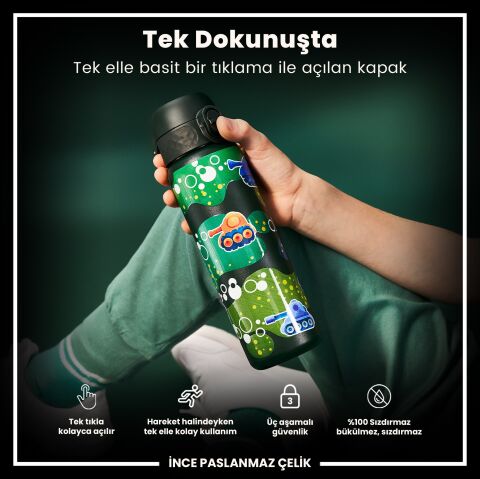 Ion8 - Paslanmaz Çelik İnce Suluk - Tanklar - 600 ml - Sızdırmaz