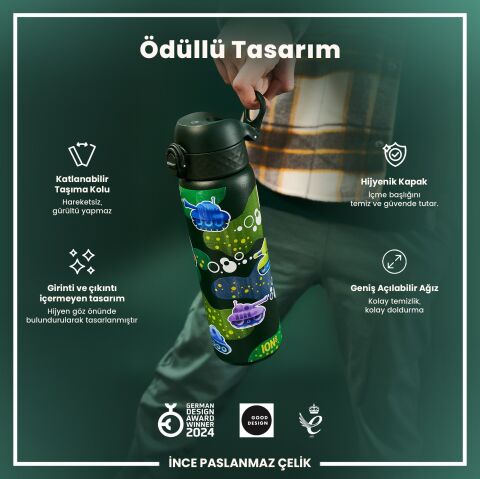 Ion8 - Paslanmaz Çelik İnce Suluk - Tanklar - 600 ml - Sızdırmaz