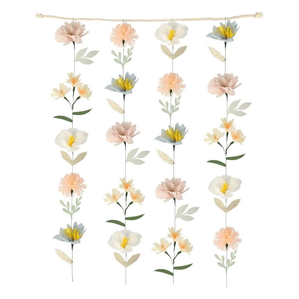 Meri Meri - Flower Wall (Soft Colours) - Çiçek Duvarı (Yumuşak Renkler)