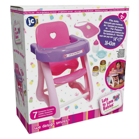 Berenguer Oyuncak Bebekler için Mama Sandalyesi Seti