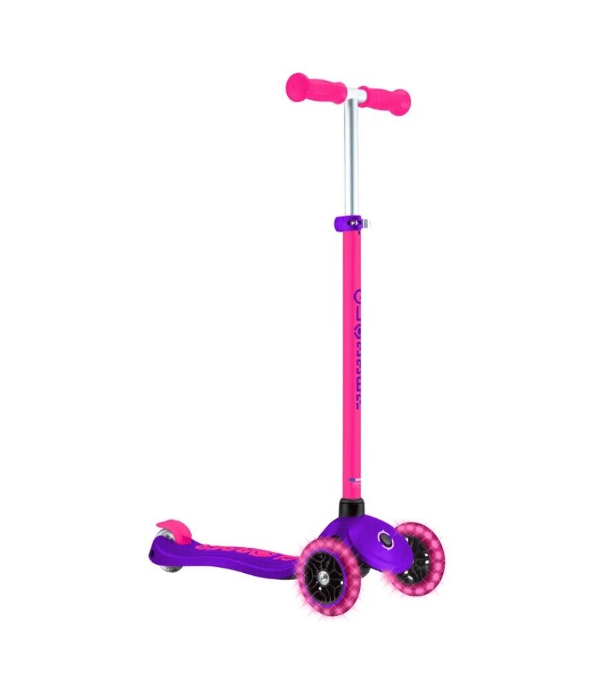 Globber Primo Plus Işıklı Scooter - Neon Pembe
