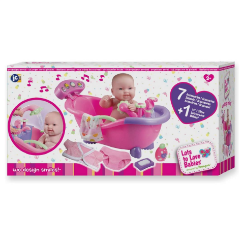 Berenguer Lots to Love Oyuncak Bebek 36 cm ve Banyo Seti