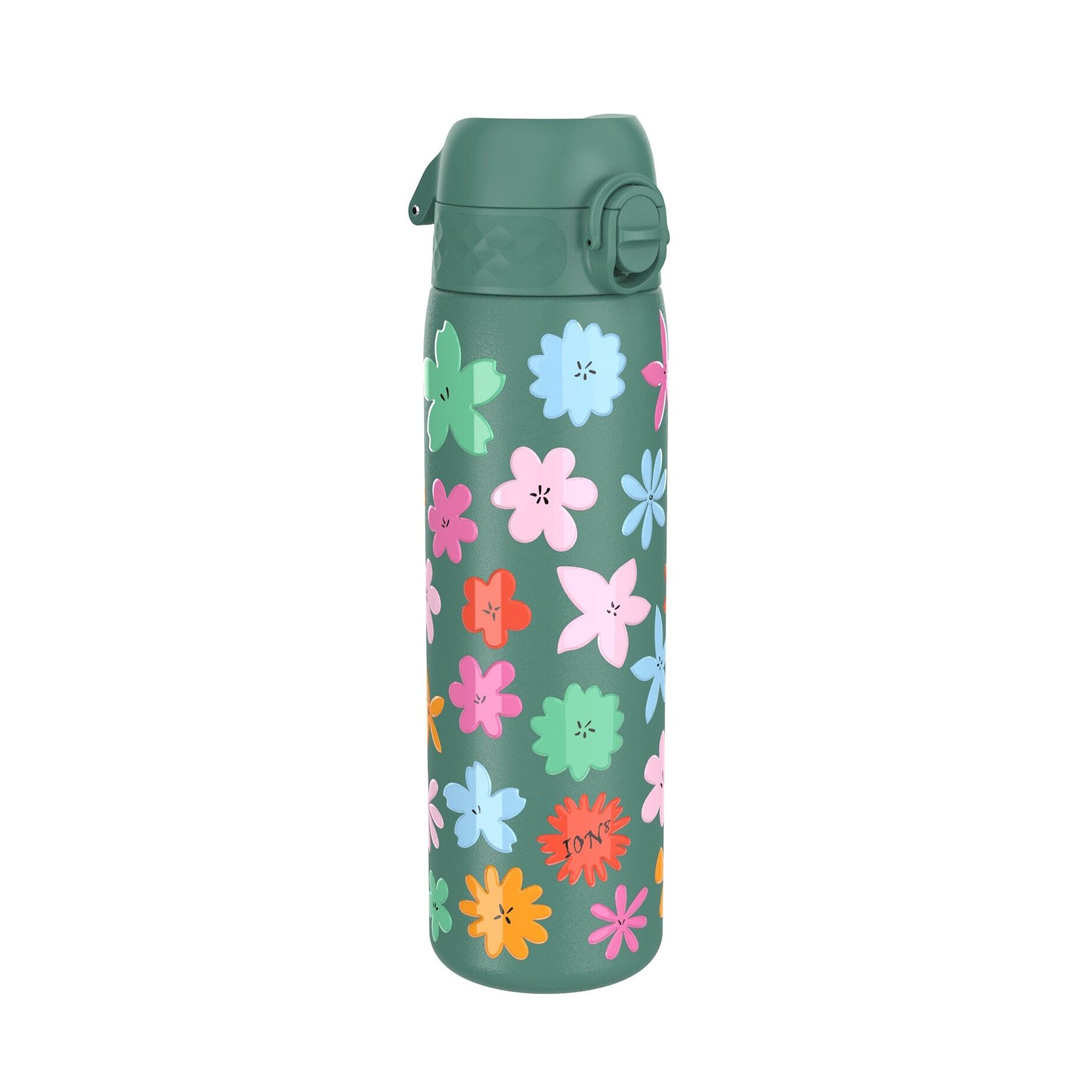 Ion8 - Paslanmaz Çelik İnce Suluk - Çiçekli - 600 ml - Sızdırmaz