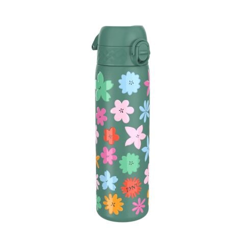 Ion8 - Paslanmaz Çelik İnce Suluk - Çiçekli - 600 ml - Sızdırmaz