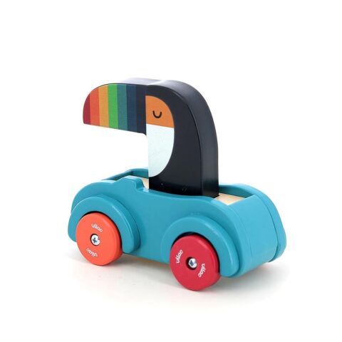 Vilac - Sesli Ahşap Araba - Tukan