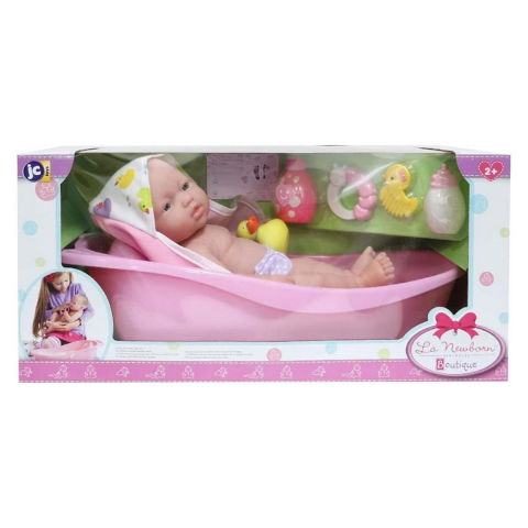 Berenguer Yenidoğan Oyuncak Bebek 33 cm ve Banyo Seti