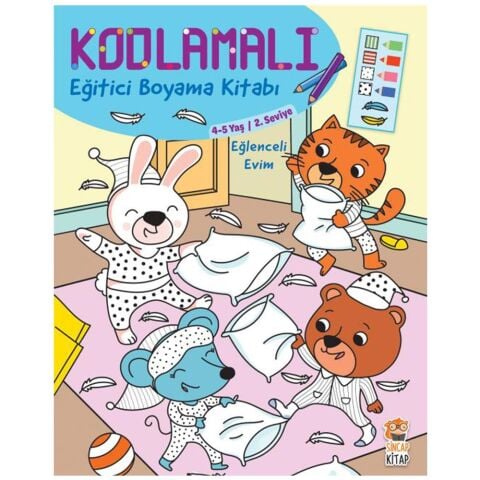 Sincap Kitap Kodlamalı Eğitici Boyama Kitabı – Eğlenceli Evim