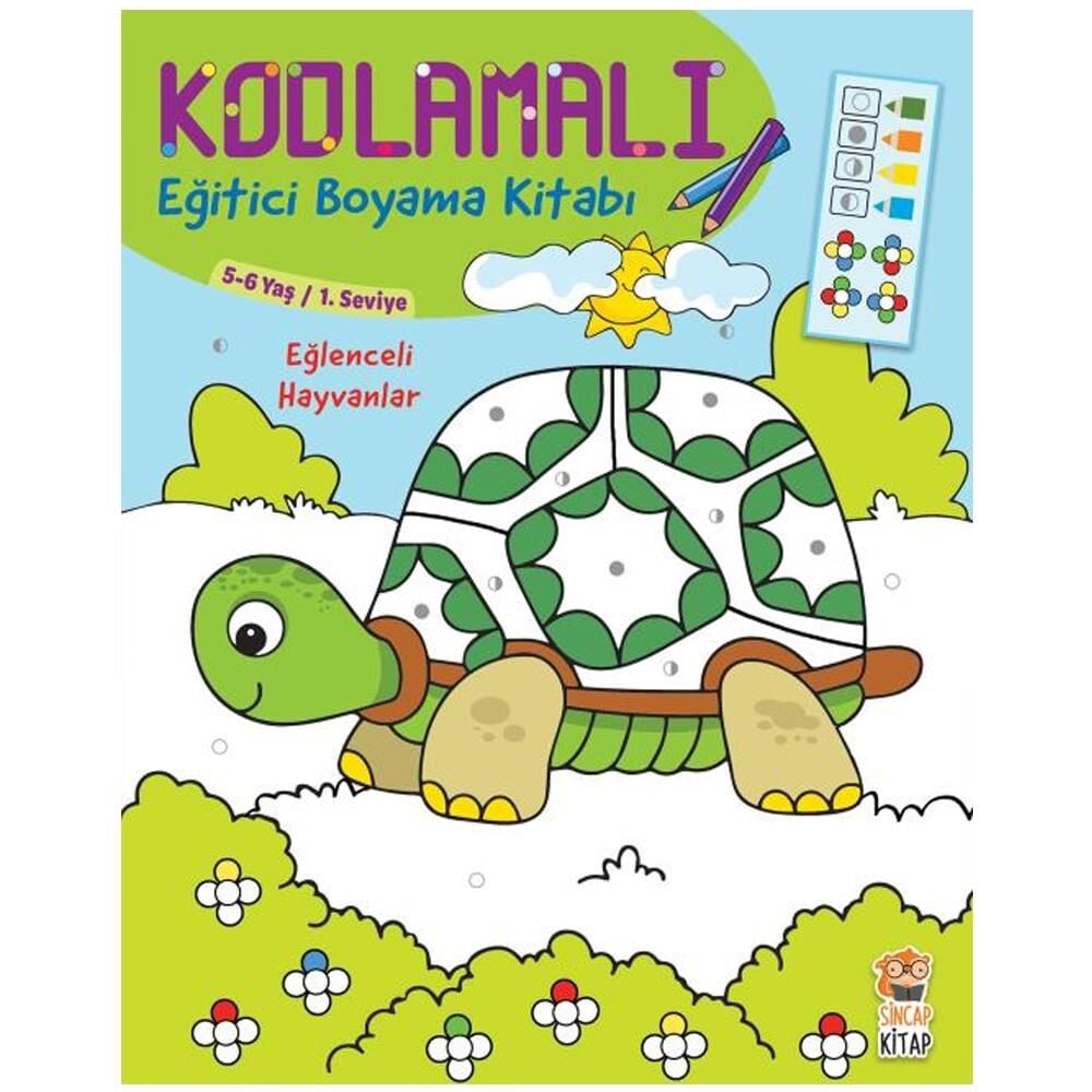 Sincap Kitap Kodlamalı Eğitici Boyama Kitabı –Eğlenceli Hayvanlar