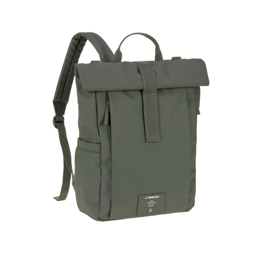 Lassig Rolltop Up Bebek Bakım Sırt Çantası Olive