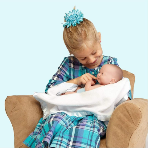 Berenguer Yenidoğan Oyuncak Bebek 36 cm ve Mavi Kıyafet Seti
