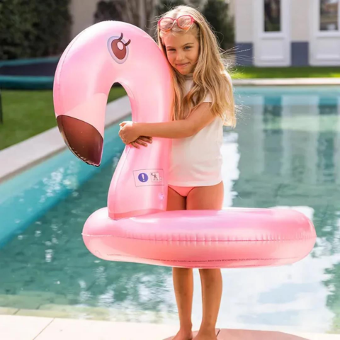 Swim Essentials Rose Gold Flamingo Yüzme Simidi 95cm