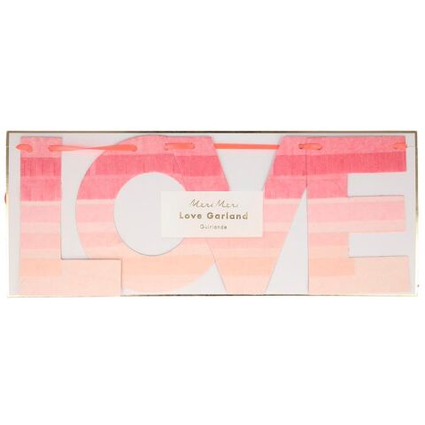 Meri Meri - Ombre Love Garland - Aşk Asılan Süs