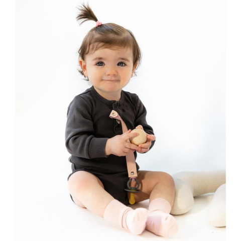 Kidful Bitkisel Boyalı Deri Emzik Askısı - Sage