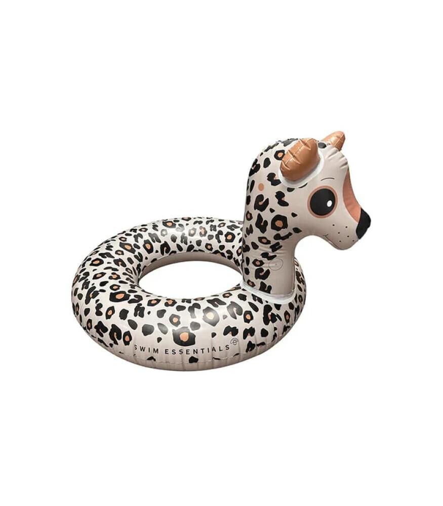 Swim Essentials Beige Leopard Yüzme Simidi 95cm