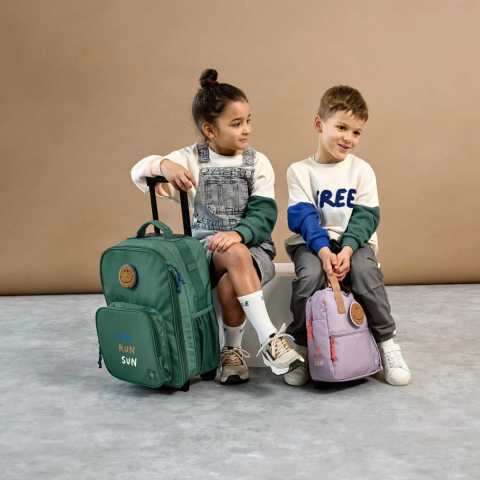 Lassig Little Gang Çekçekli Çanta Dark Green