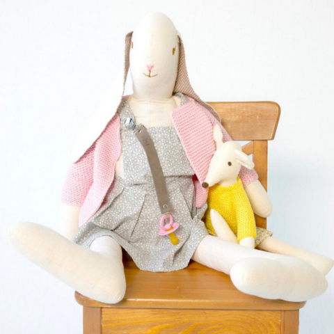 Kidful Deri Emzik Askısı - Stone